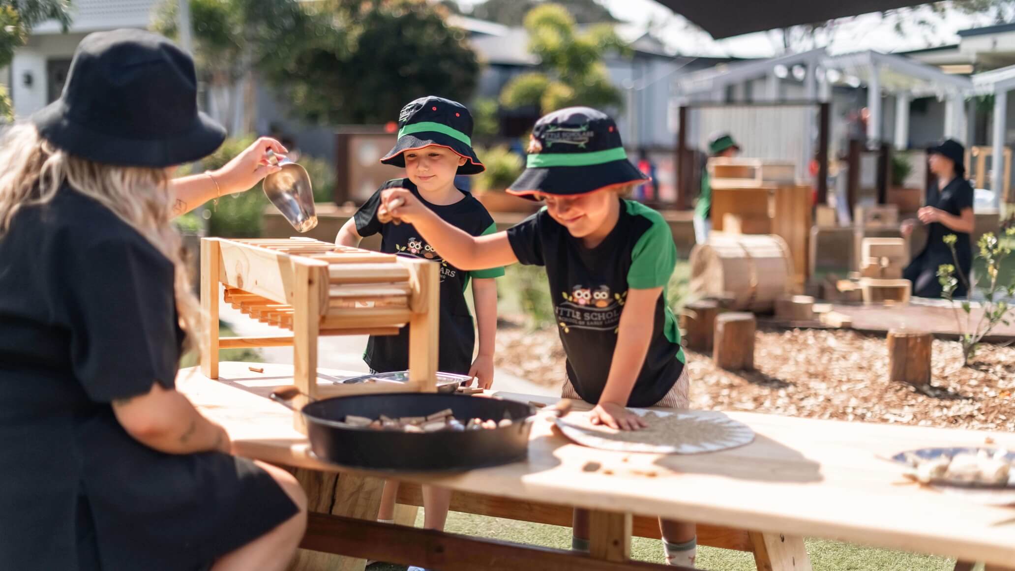 Children Exploring And Learning Through Play Based Learning At Little Scholars