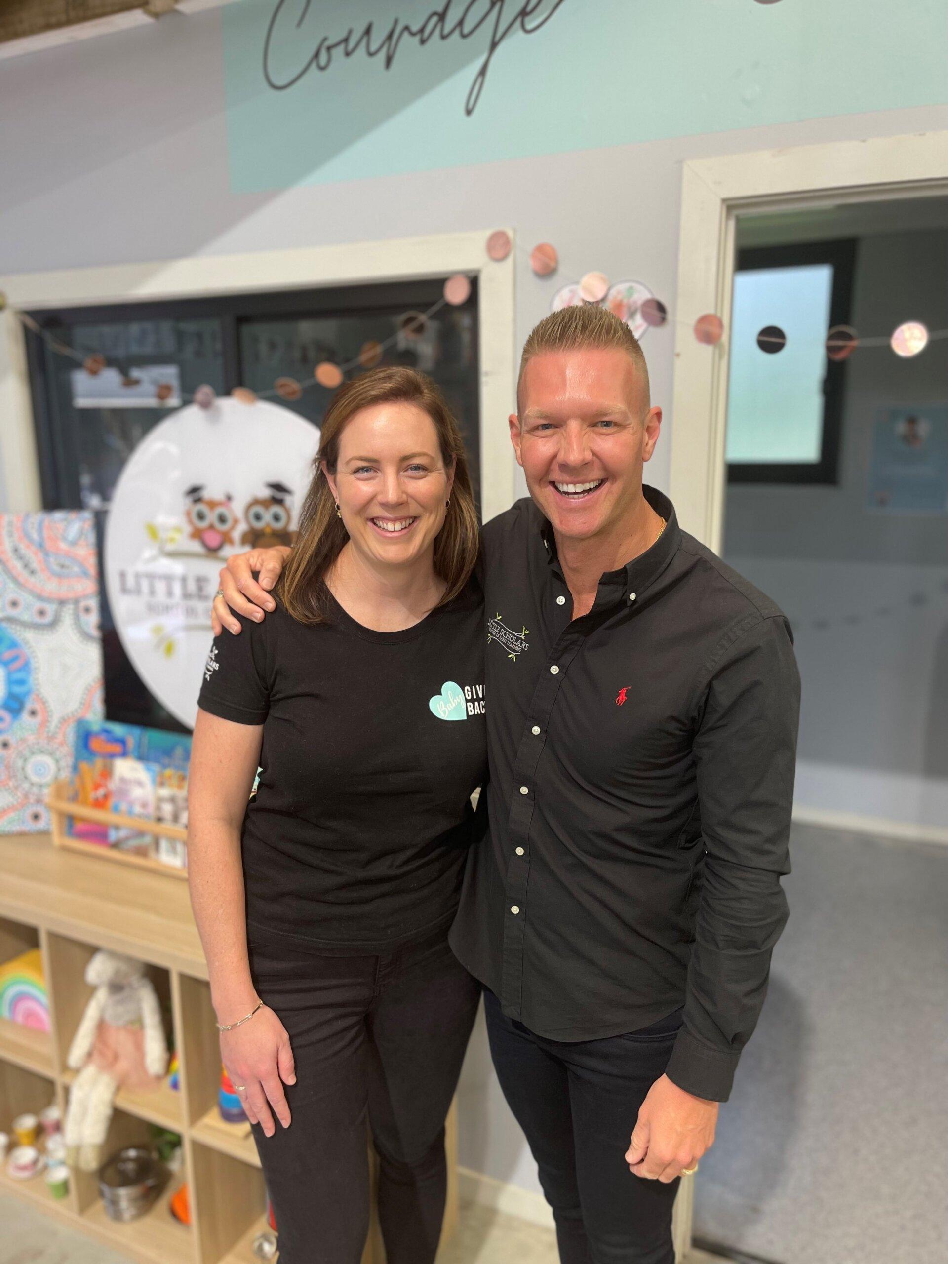 Jae Fraser and Carly from baby give back